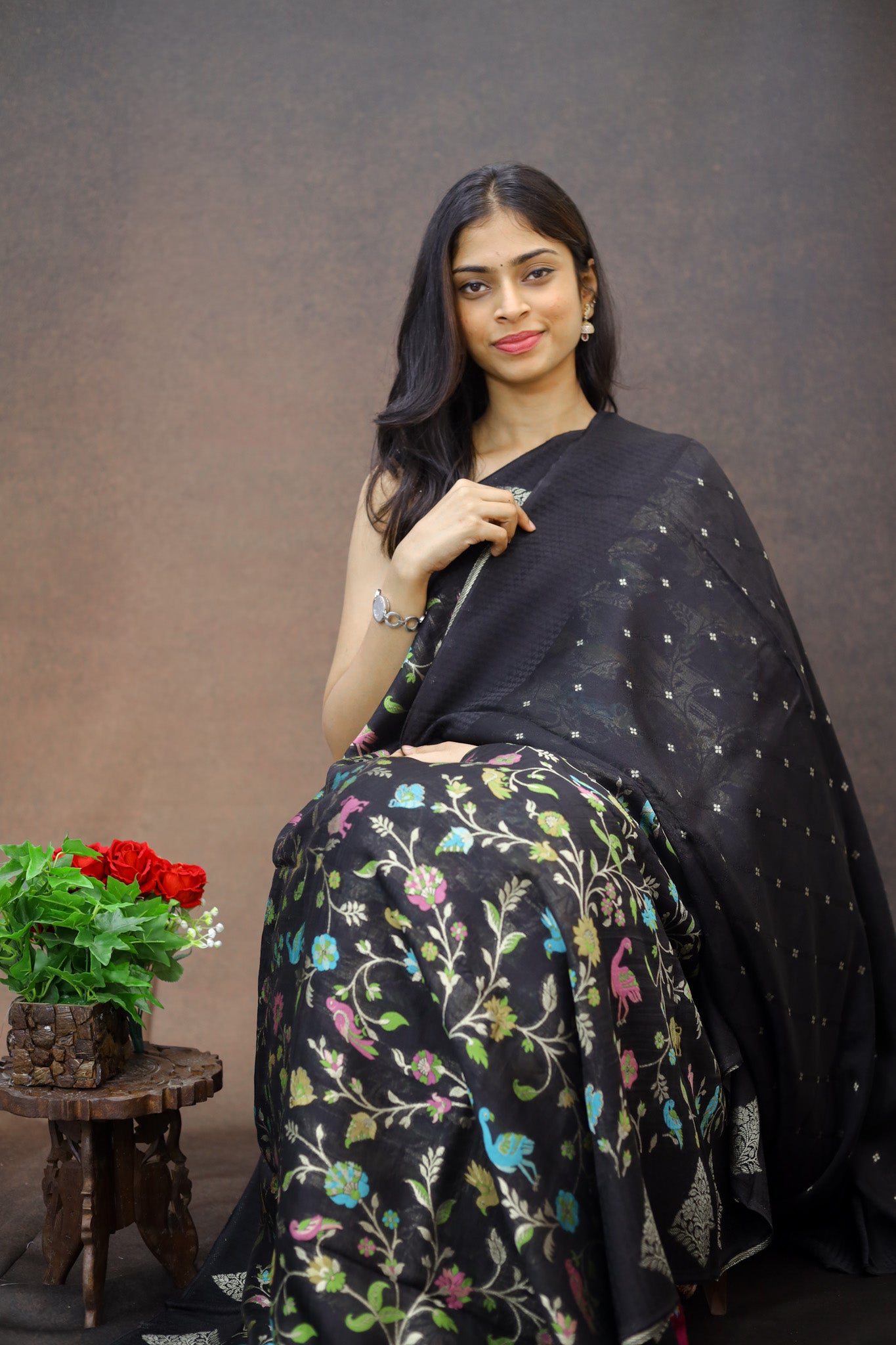 Tussar Georgette Silk