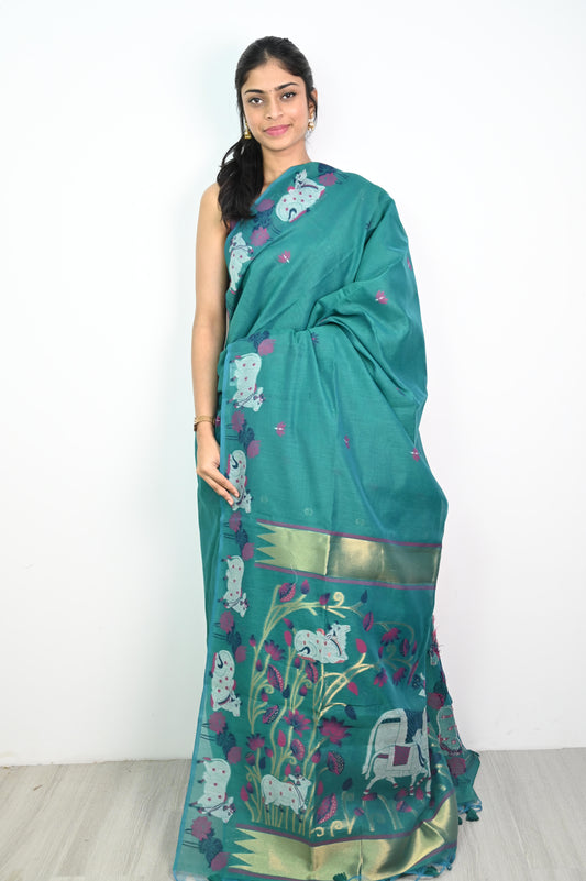 Khadi Jamdani Saree