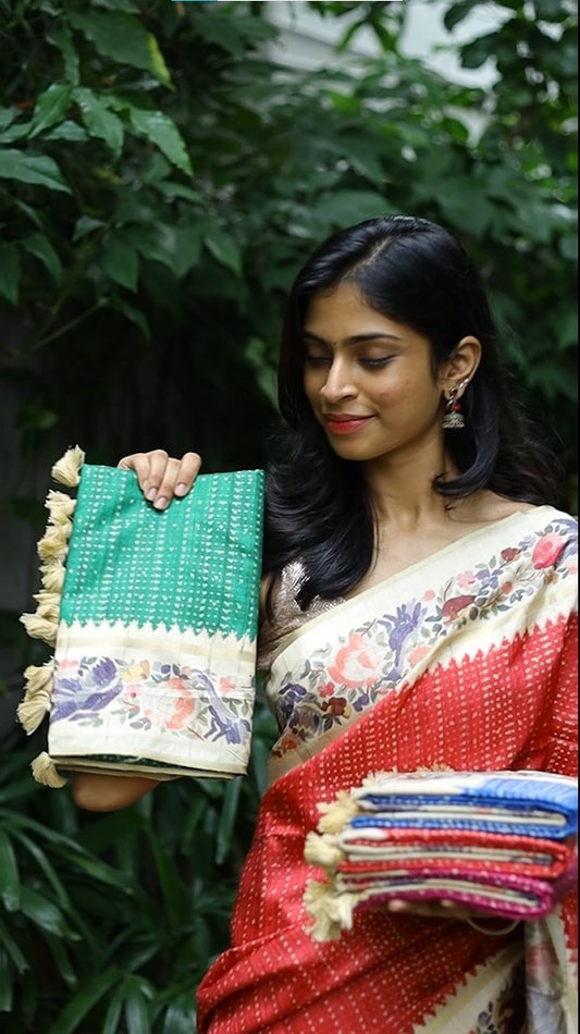 Fancy Tussar Silk Saree