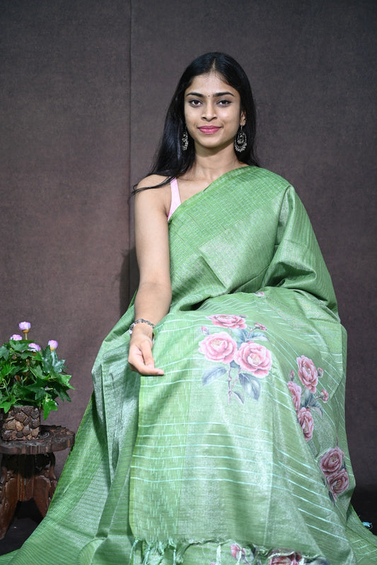 Jute Silk Saree