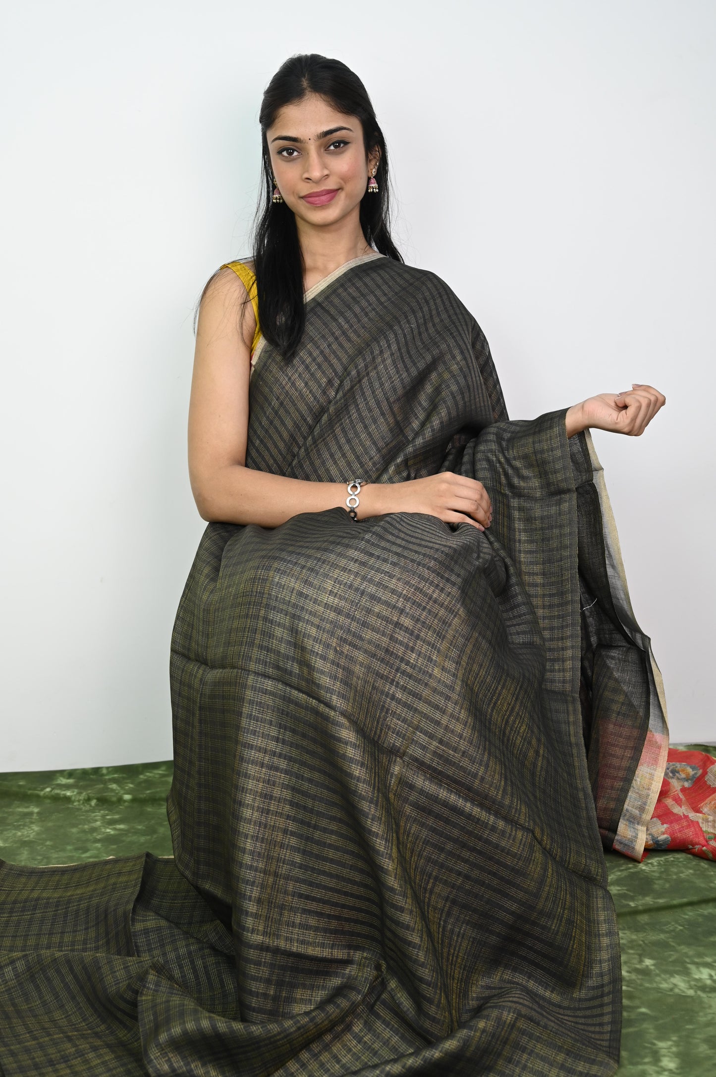 Linen Silk Saree