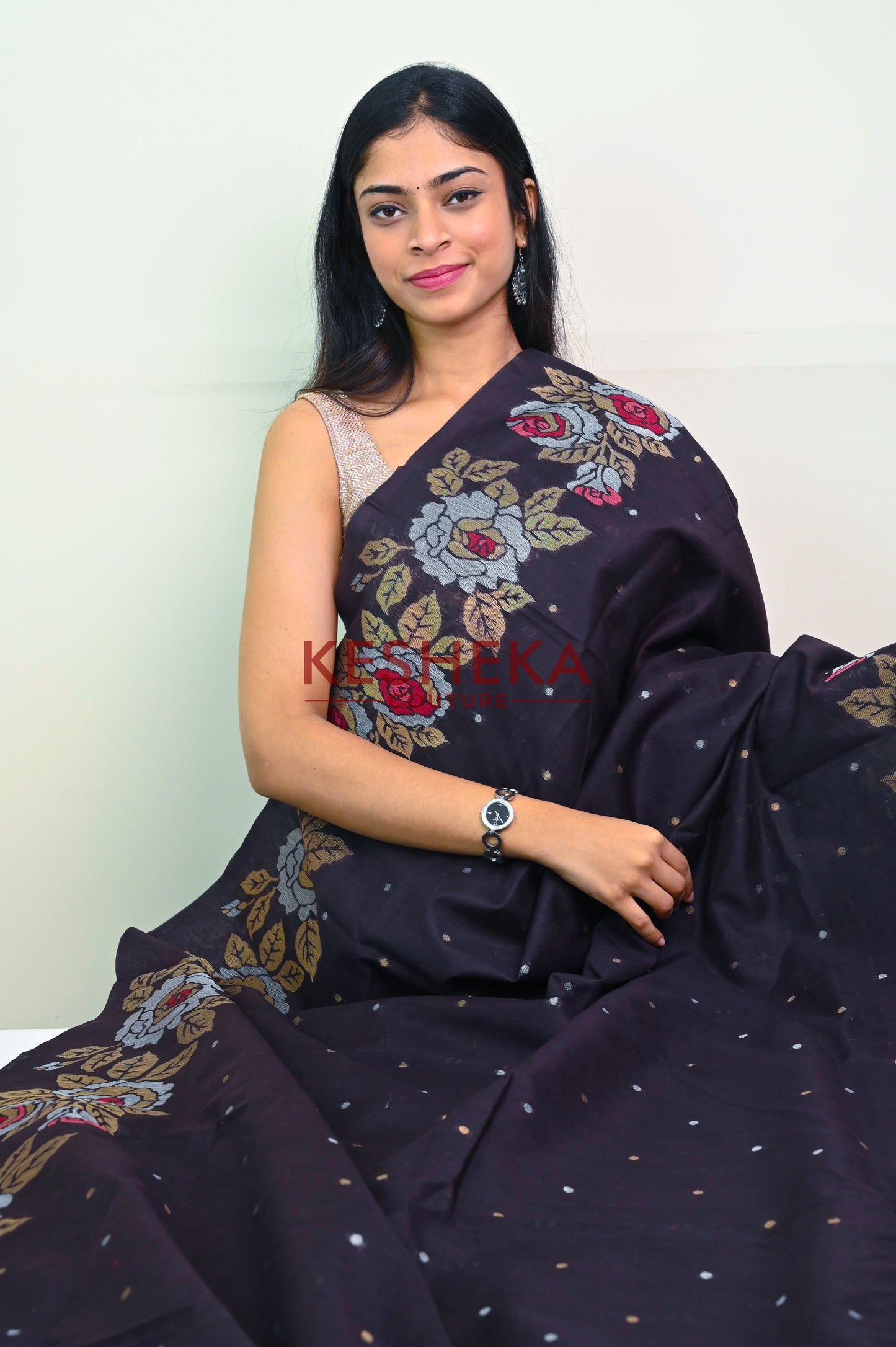 Khadi Jamdani Sarees