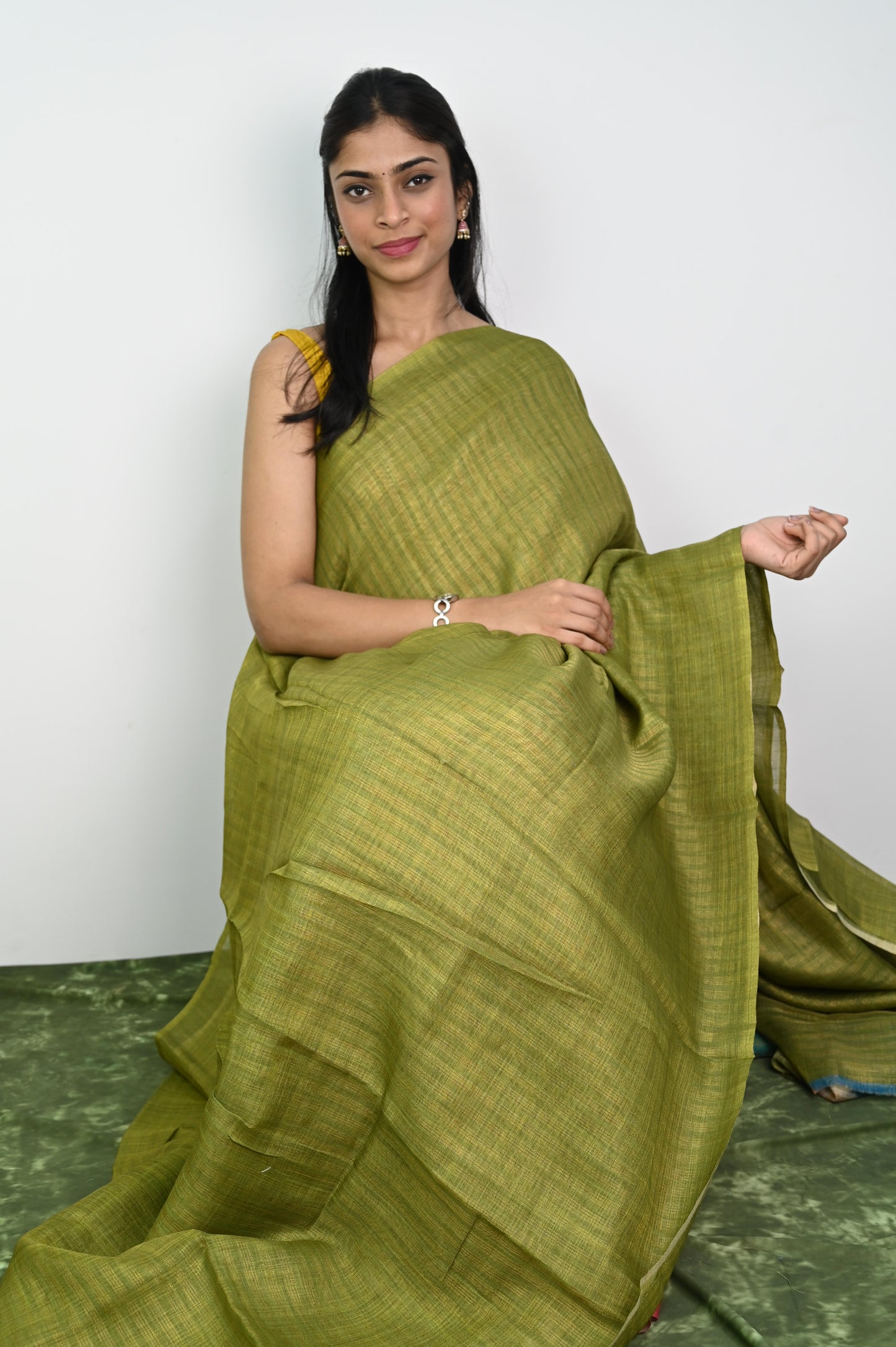 Linen Silk Saree