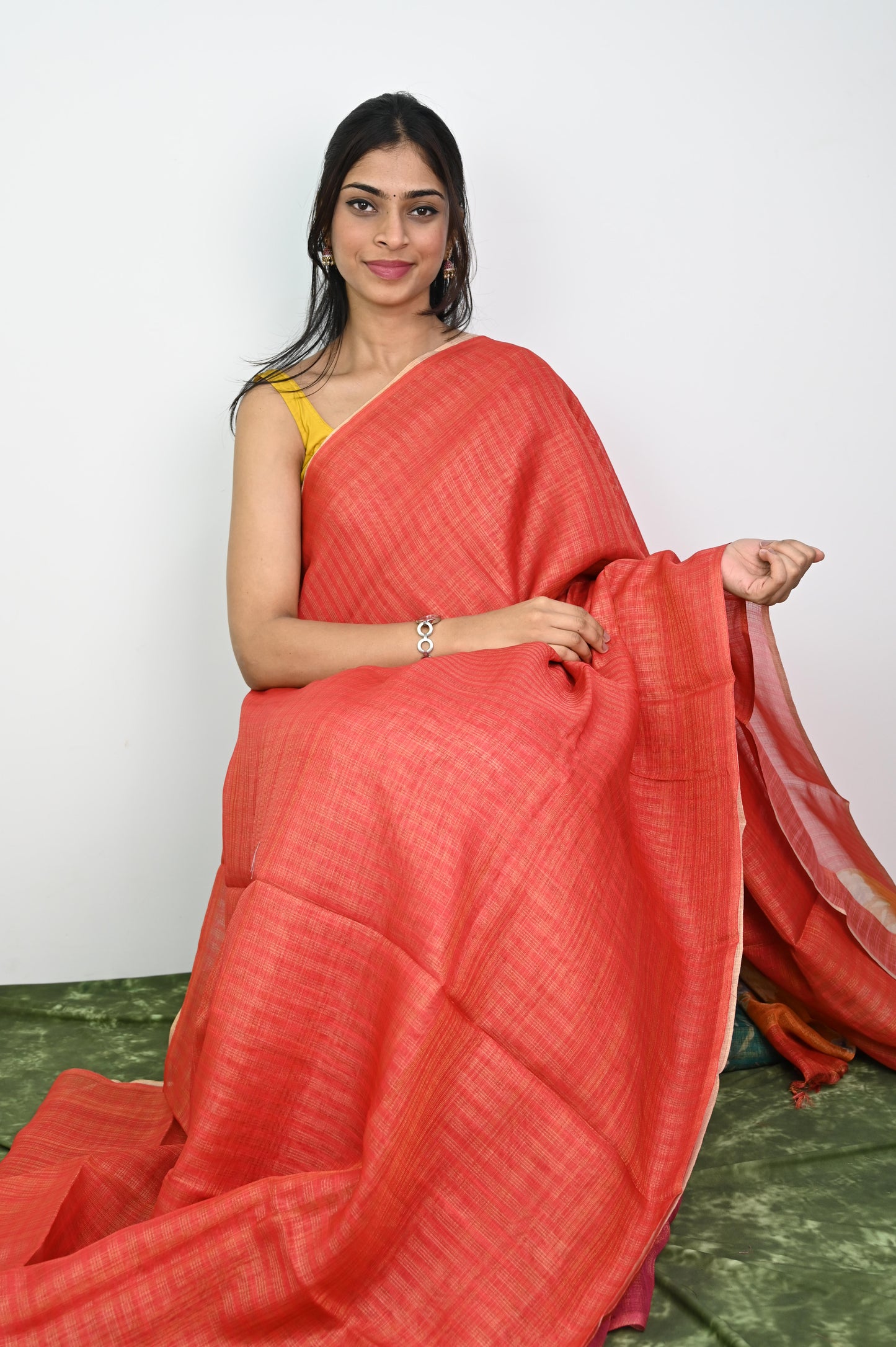 Linen Silk Saree