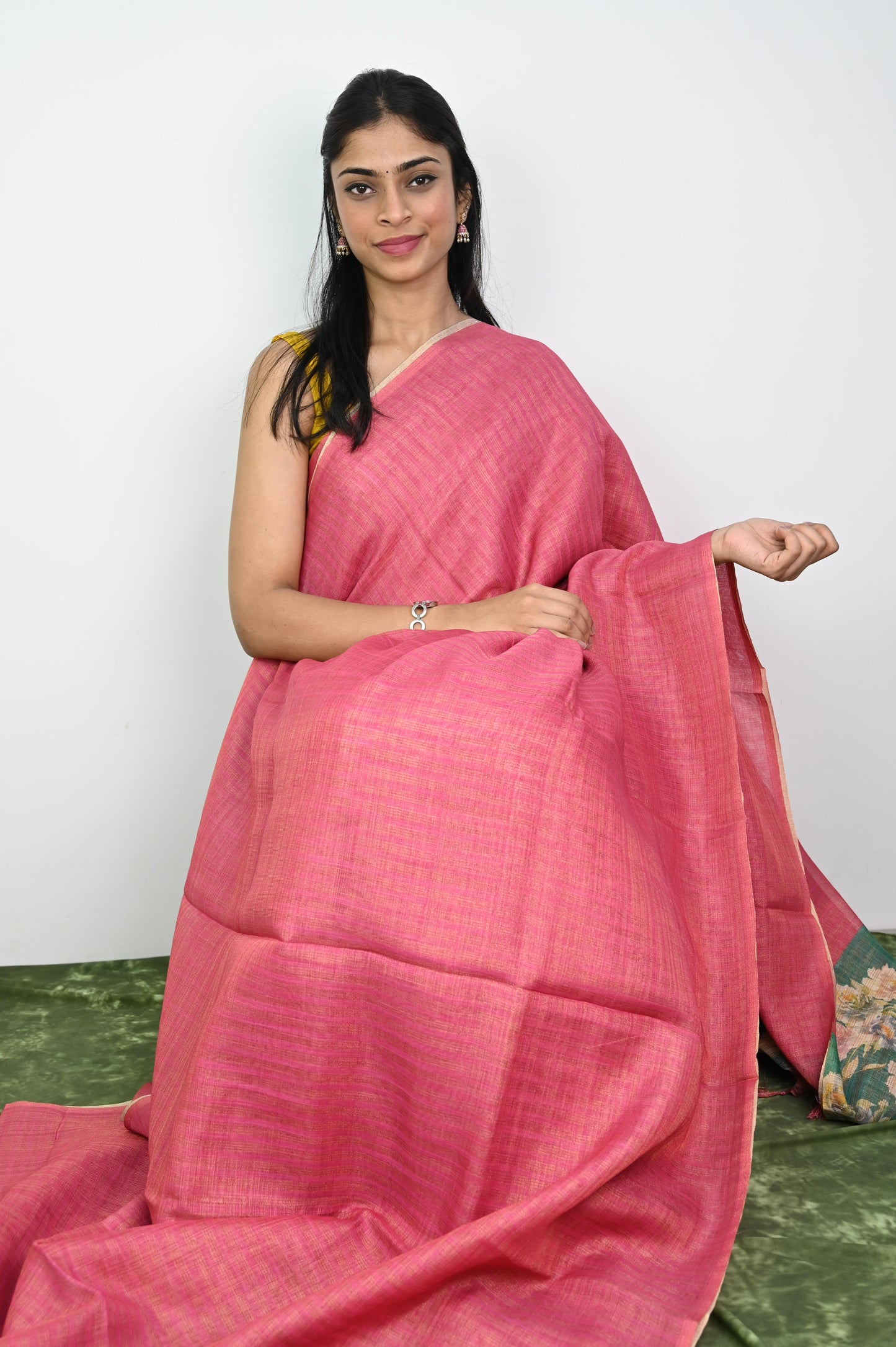 Linen Silk Saree
