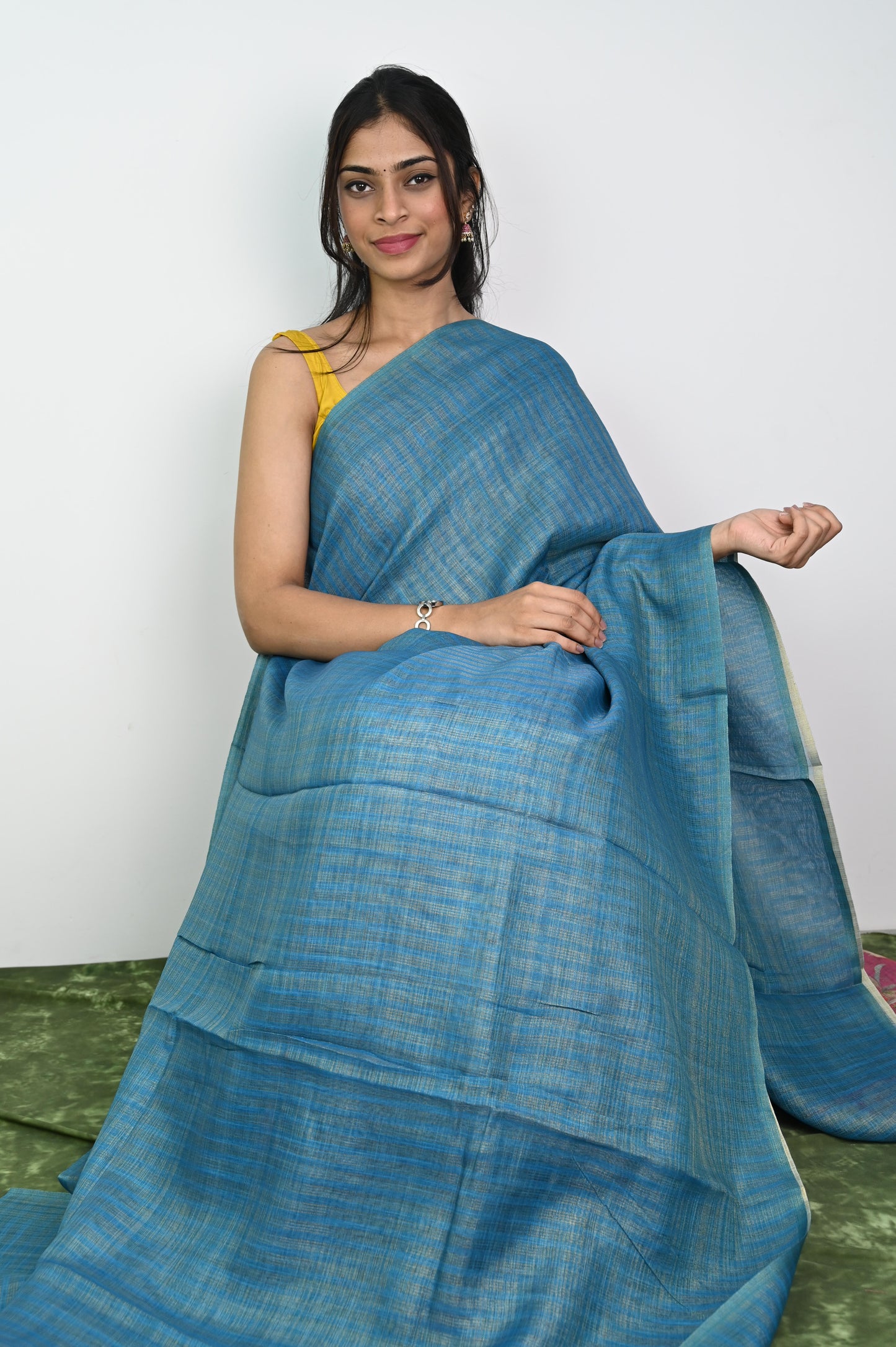 Linen Silk Saree