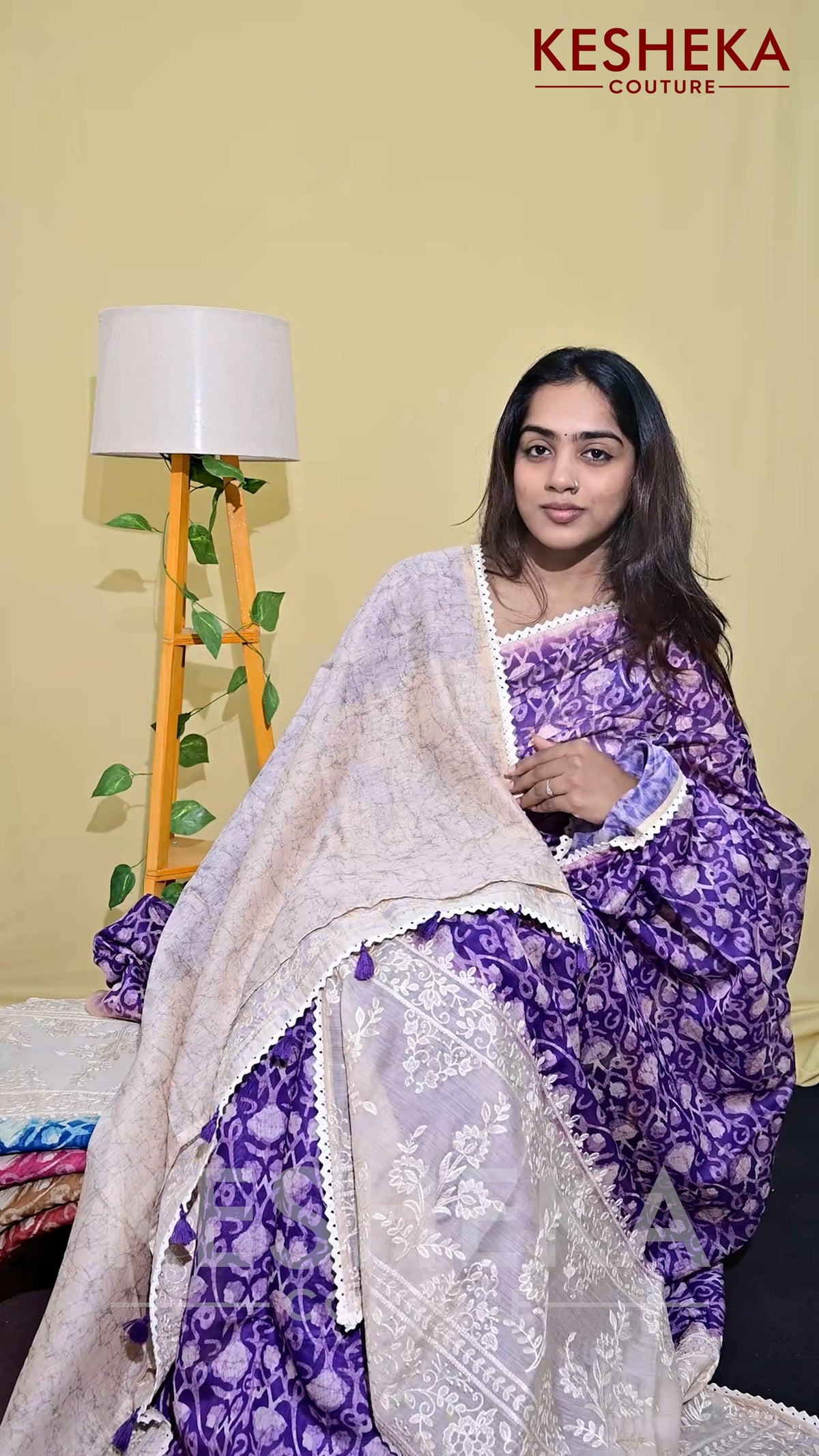 Semi Chanderi Silk Saree