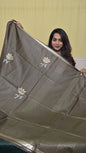 Tussar Check Saree