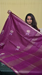 Tussar Check Saree