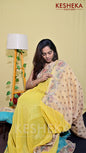 Linen Saree with Kalamkari Border