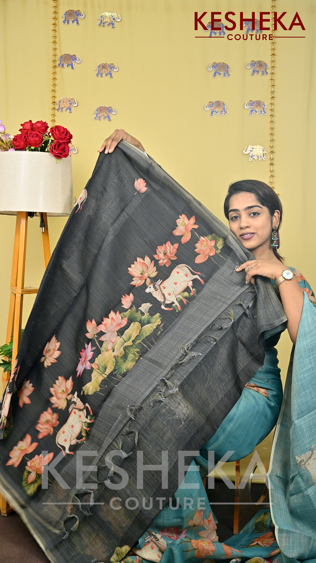 Linen Tissue Saree