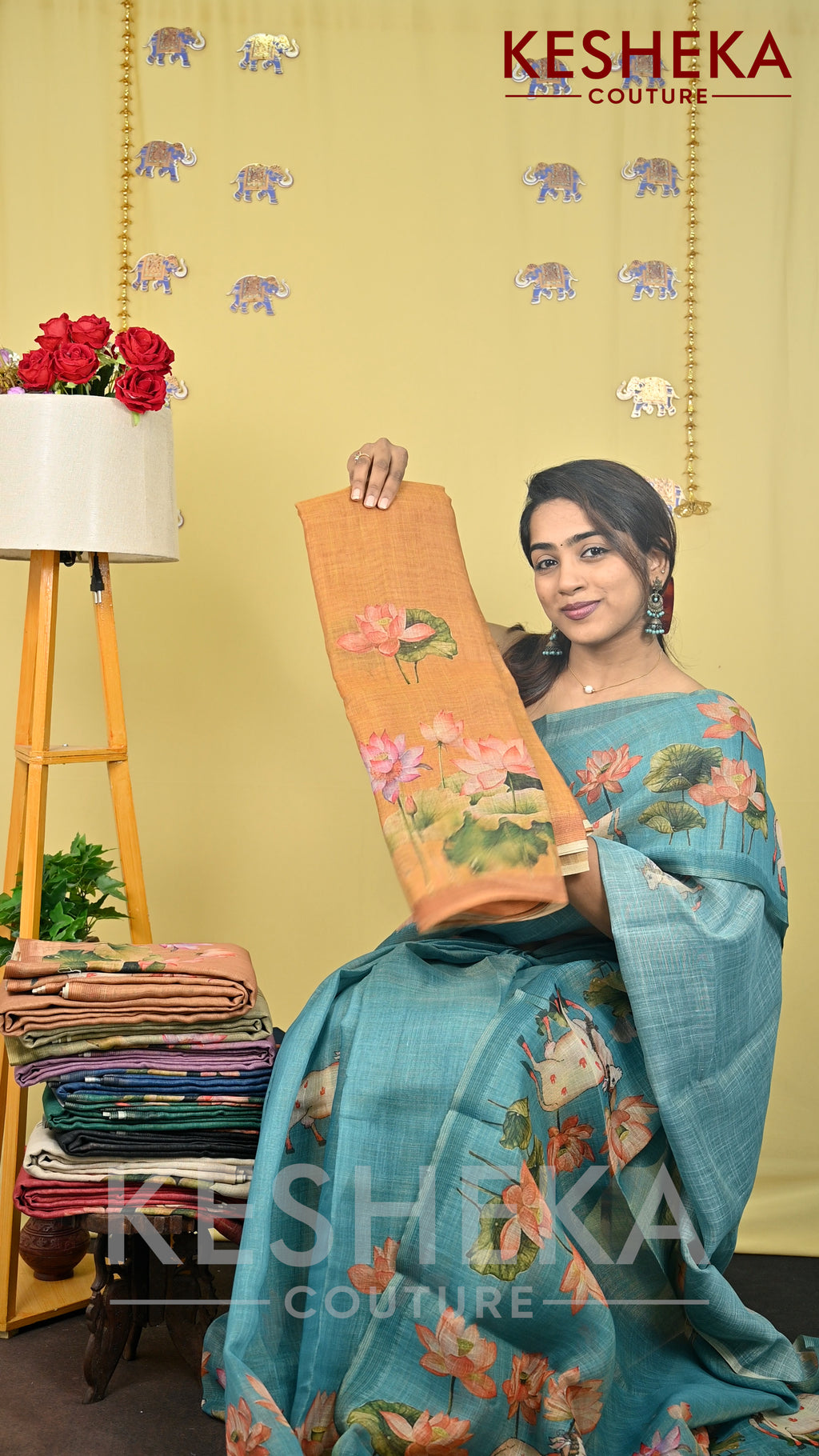 Linen Tissue Saree