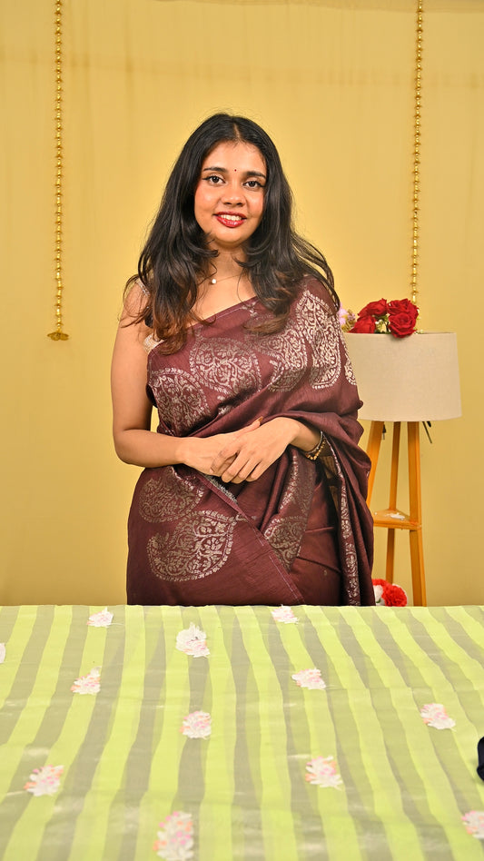 Tussar Georgette Saree