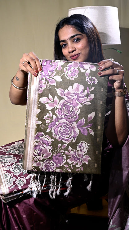 Semi Tussar Saree
