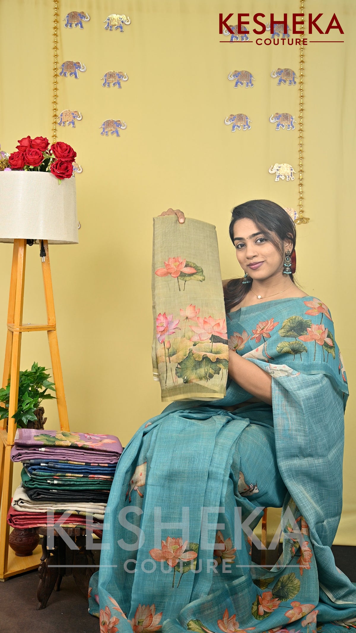 Linen Tissue Saree