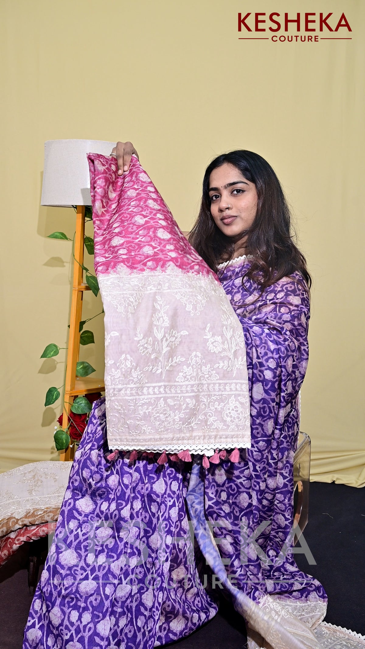 Semi Chanderi Silk Saree