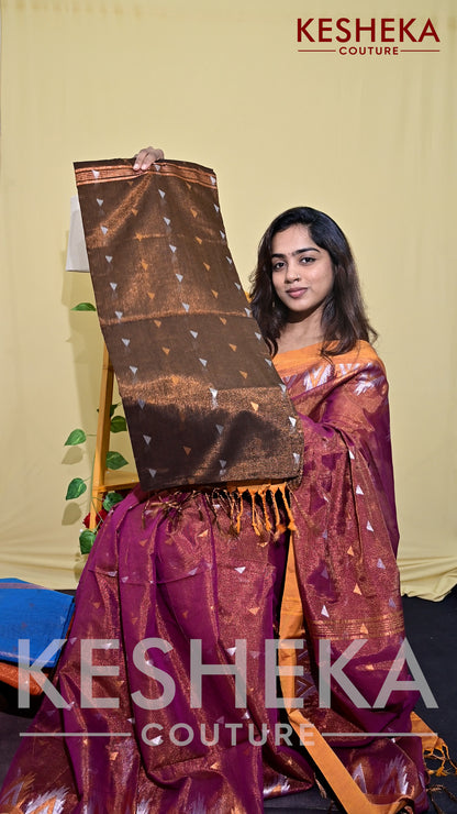 Tissue Chanderi Silk Saree