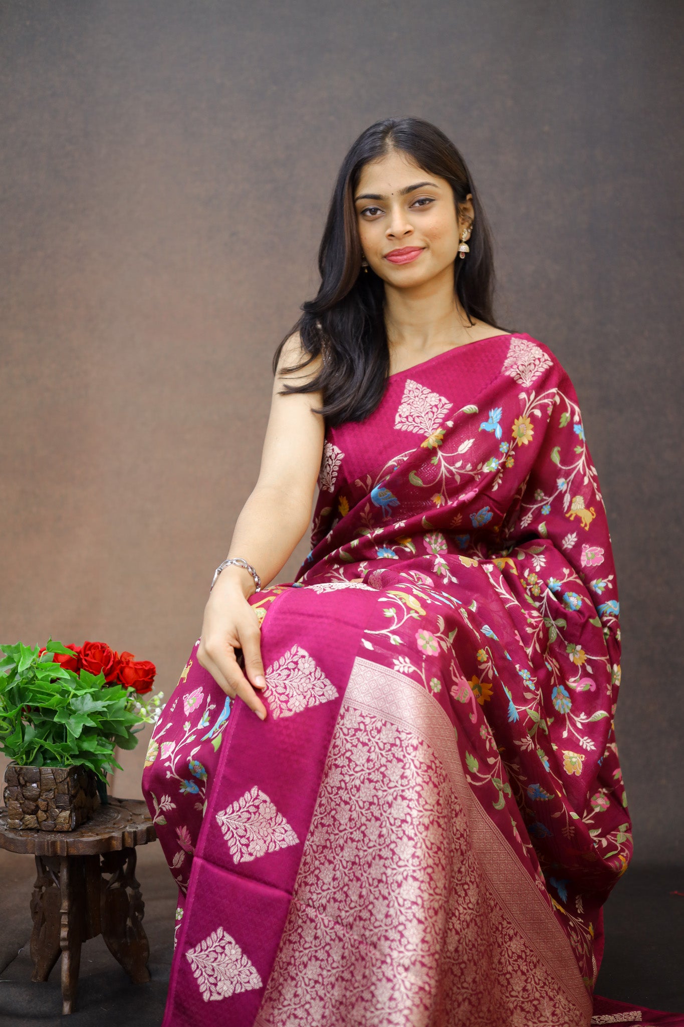 Tussar Georgette Silk