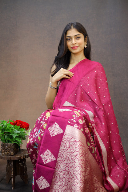 Tussar Georgette Silk
