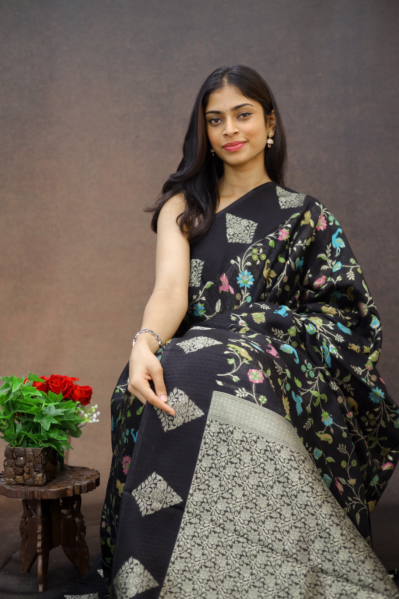 Tussar Georgette Silk