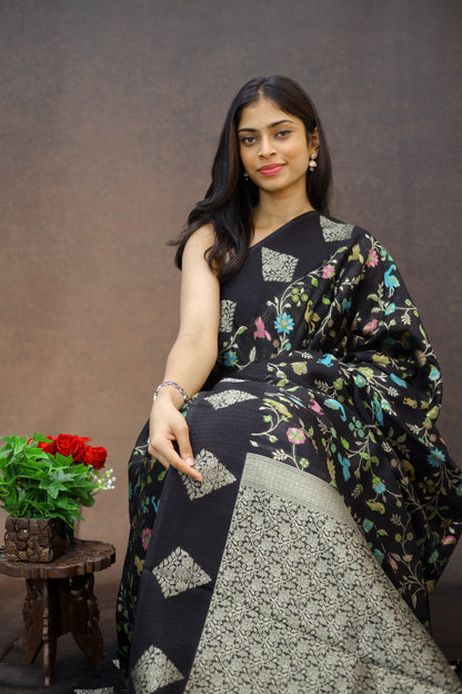 Tussar Georgette Silk