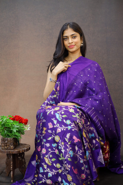 Tussar Georgette Silk