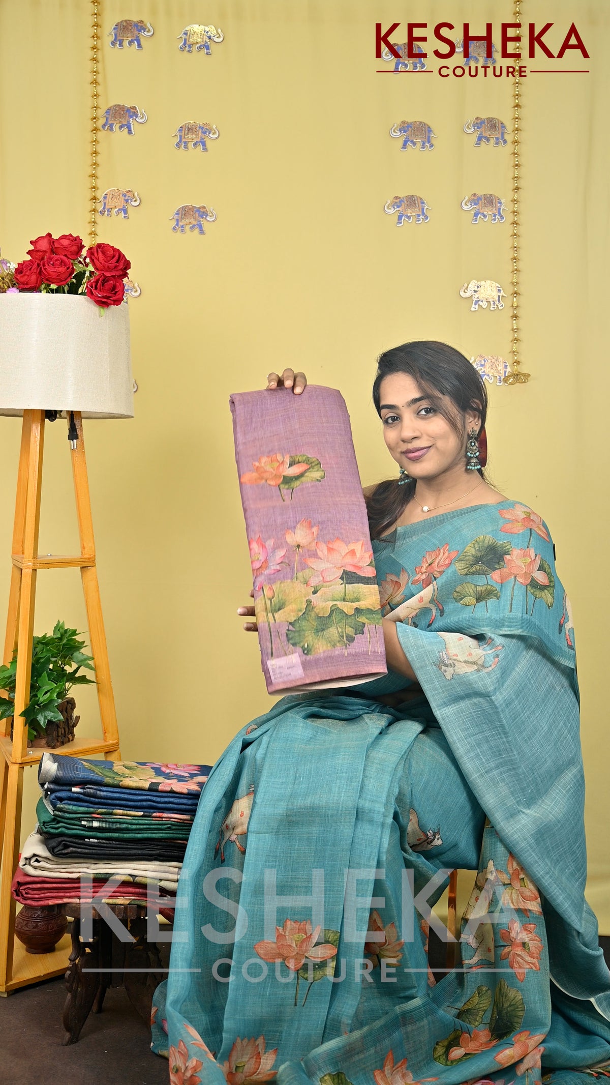 Linen Tissue Saree