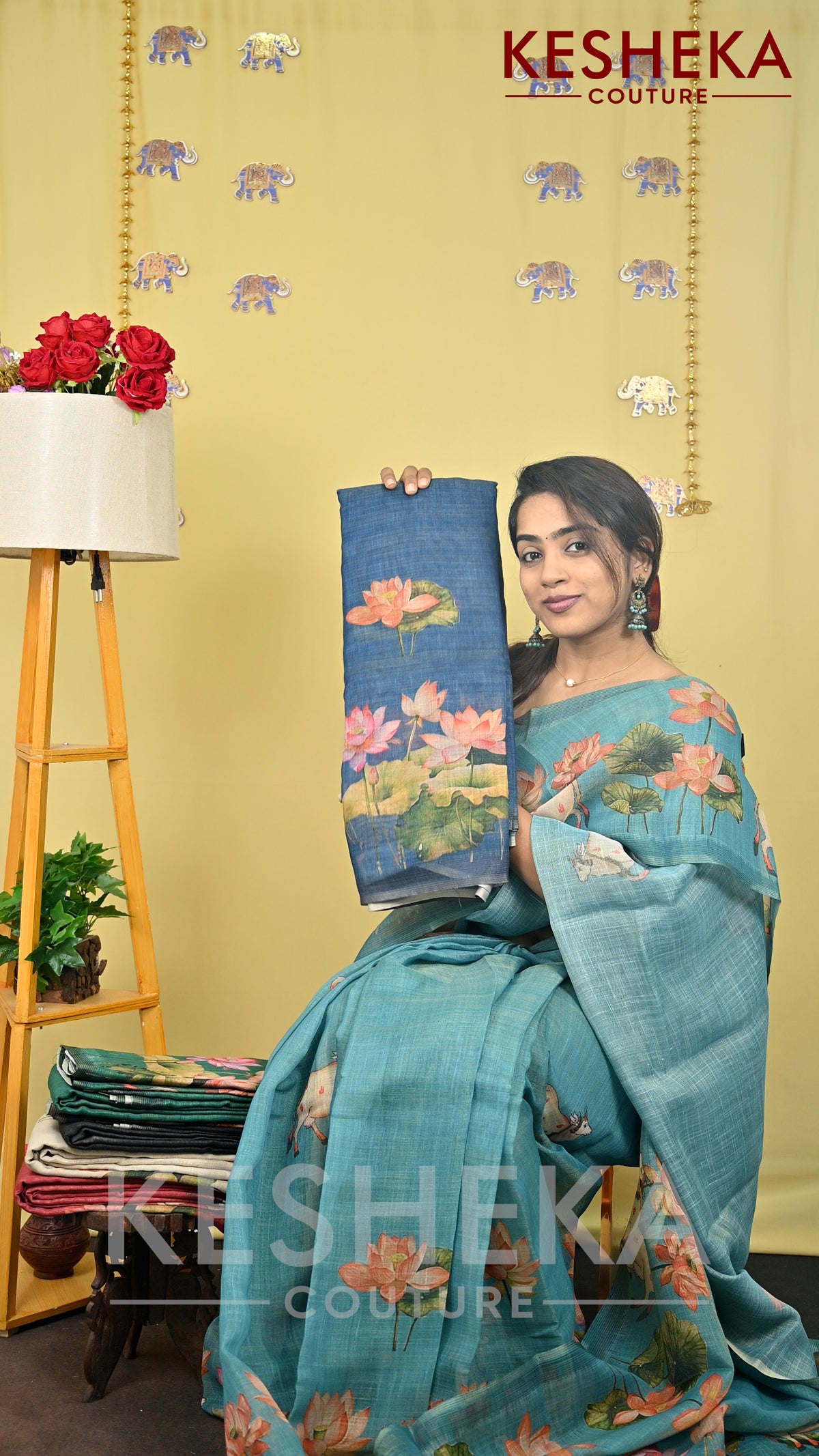 Linen Tissue Saree