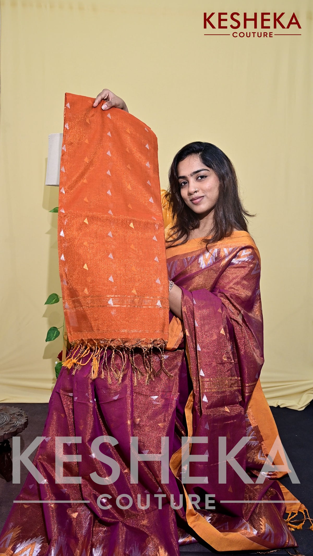 Tissue Chanderi Silk Saree
