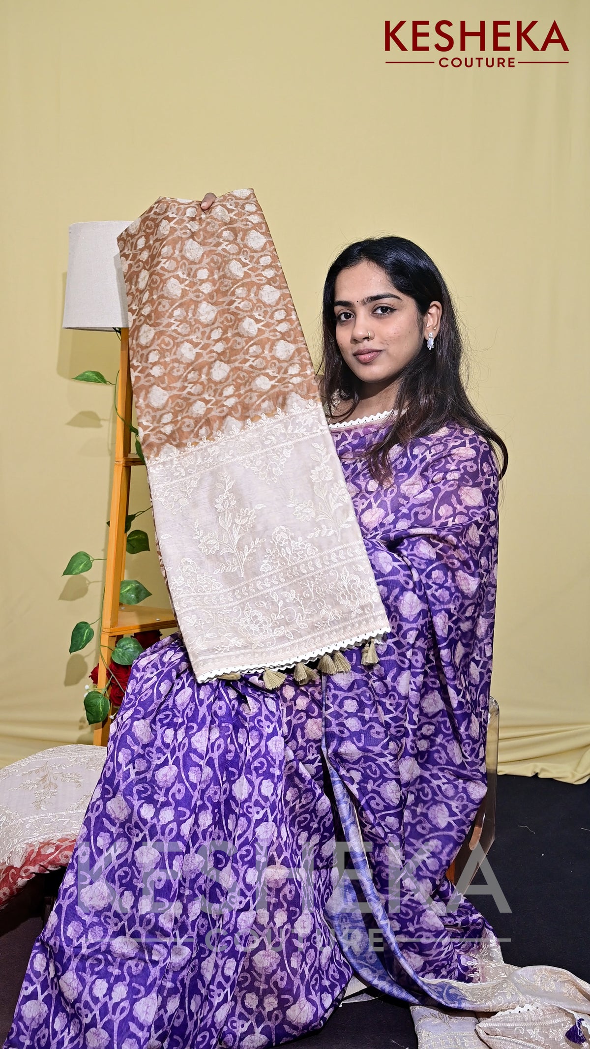 Semi Chanderi Silk Saree