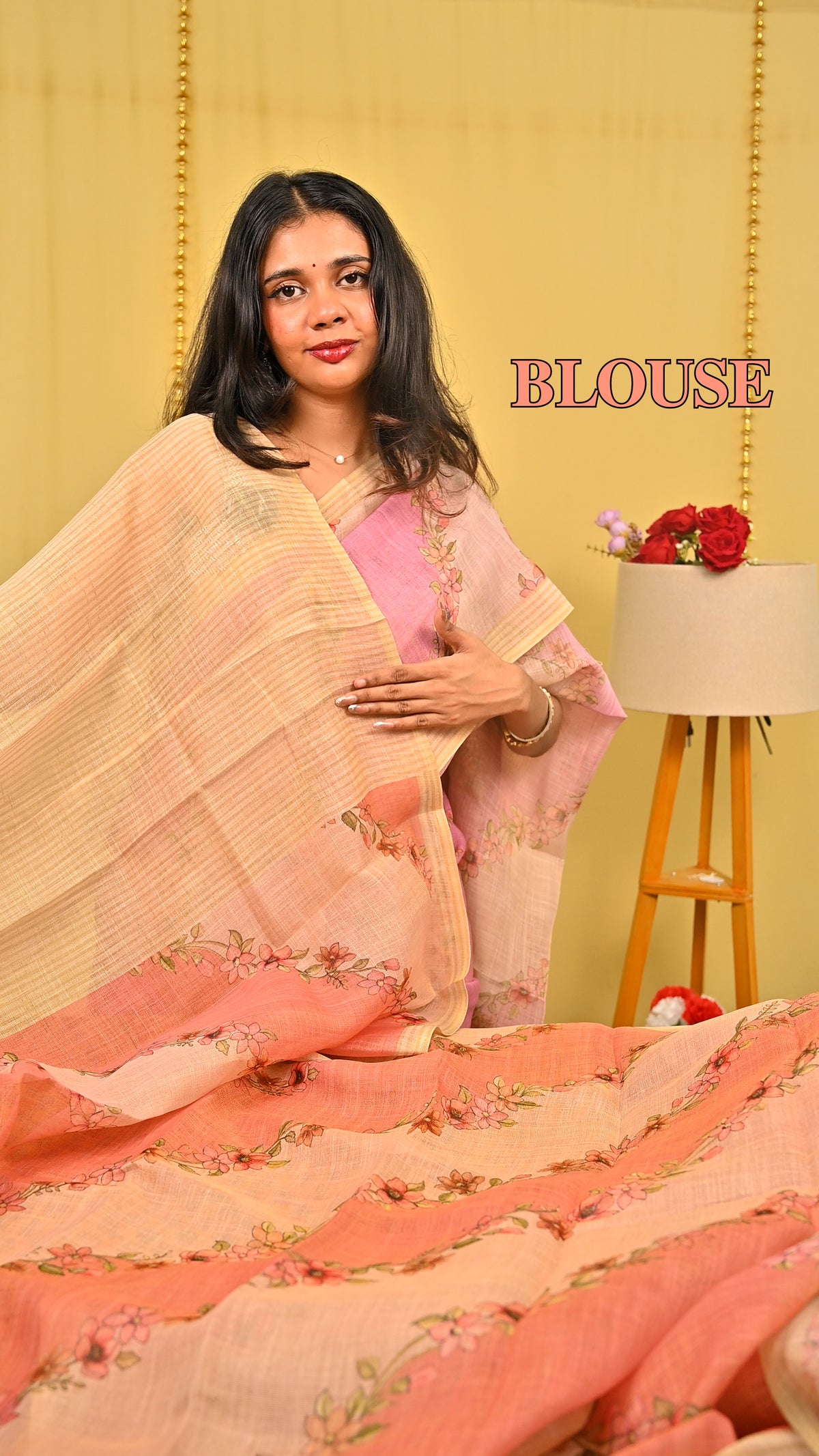Tissue Linen Saree