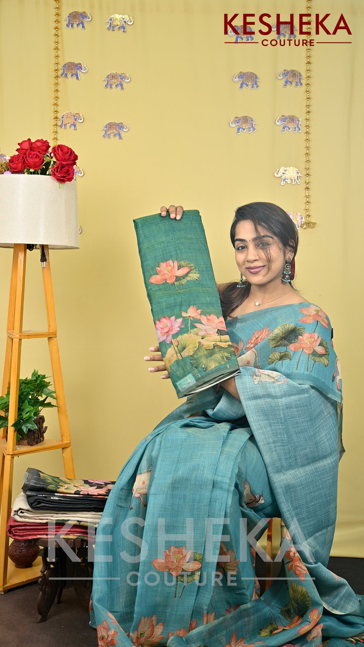 Linen Tissue Saree