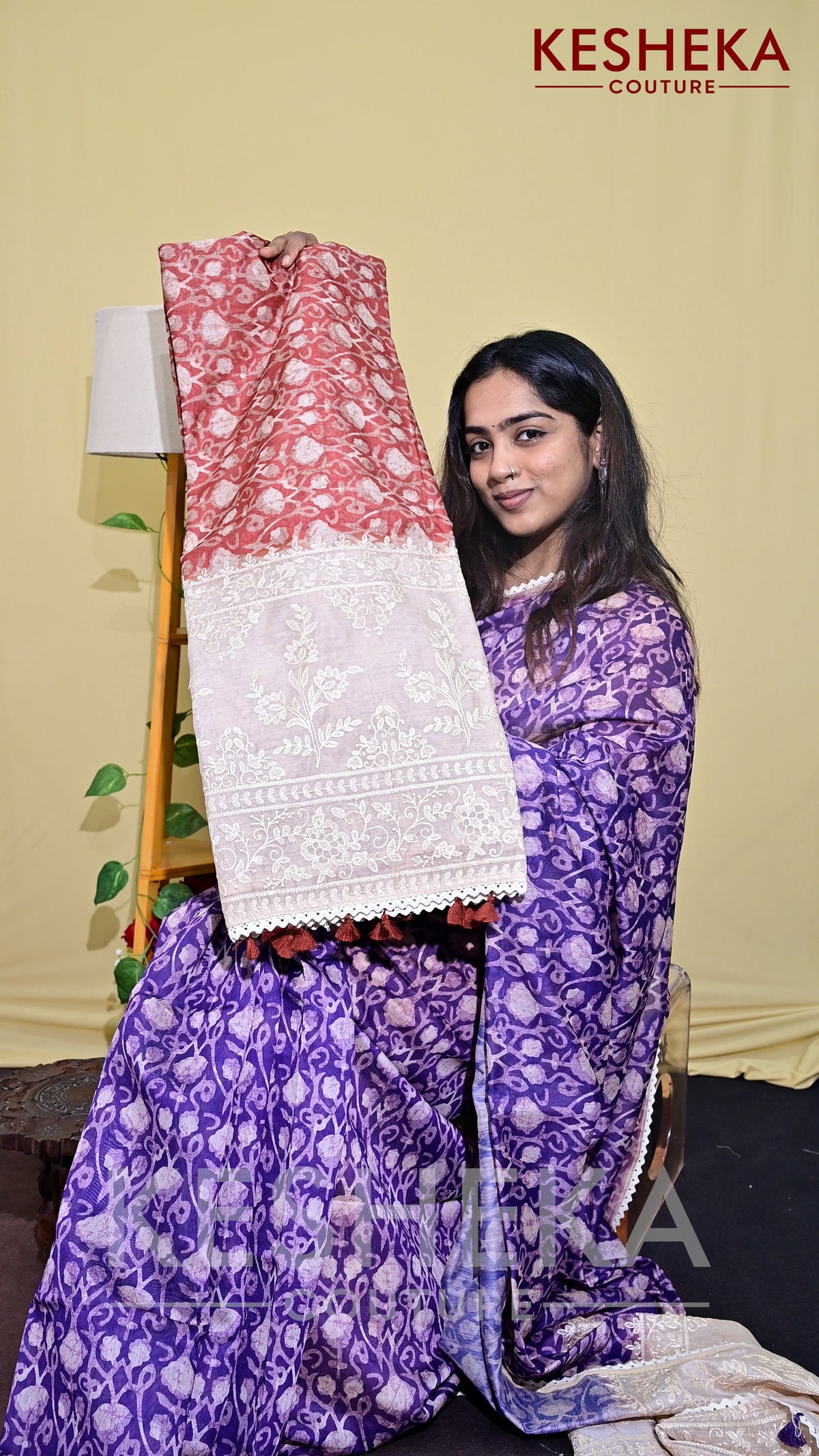 Semi Chanderi Silk Saree