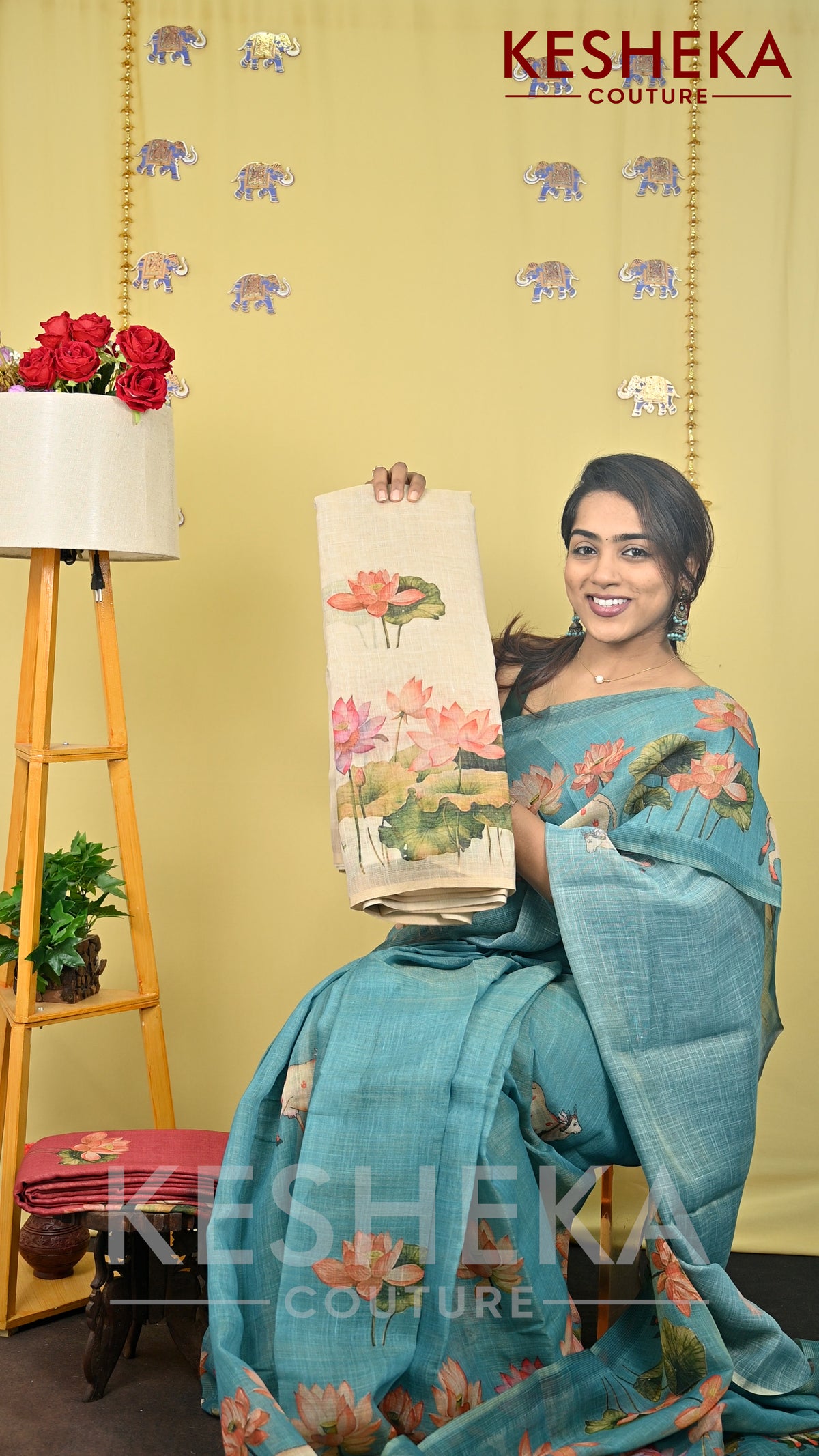 Linen Tissue Saree