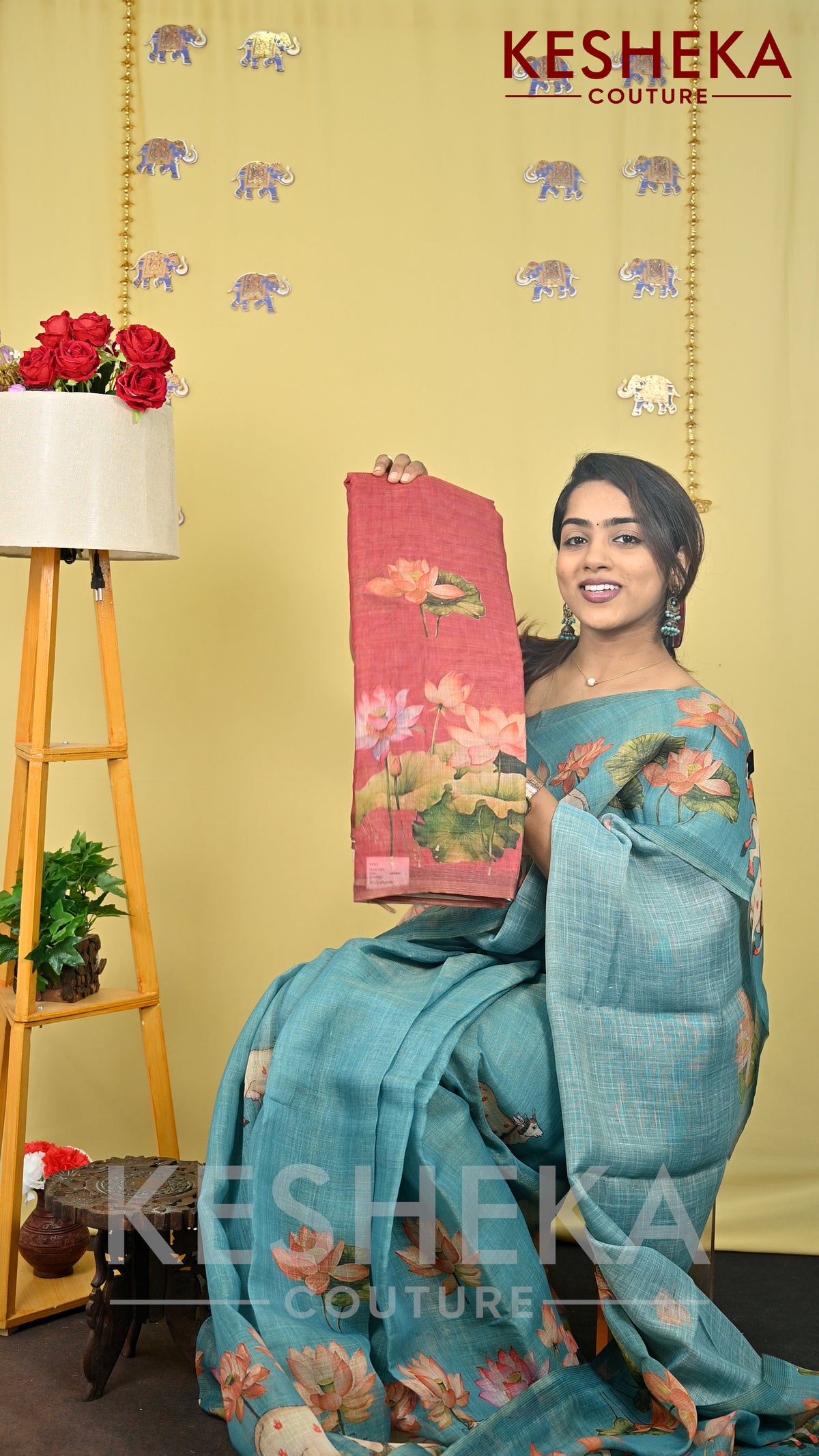 Linen Tissue Saree