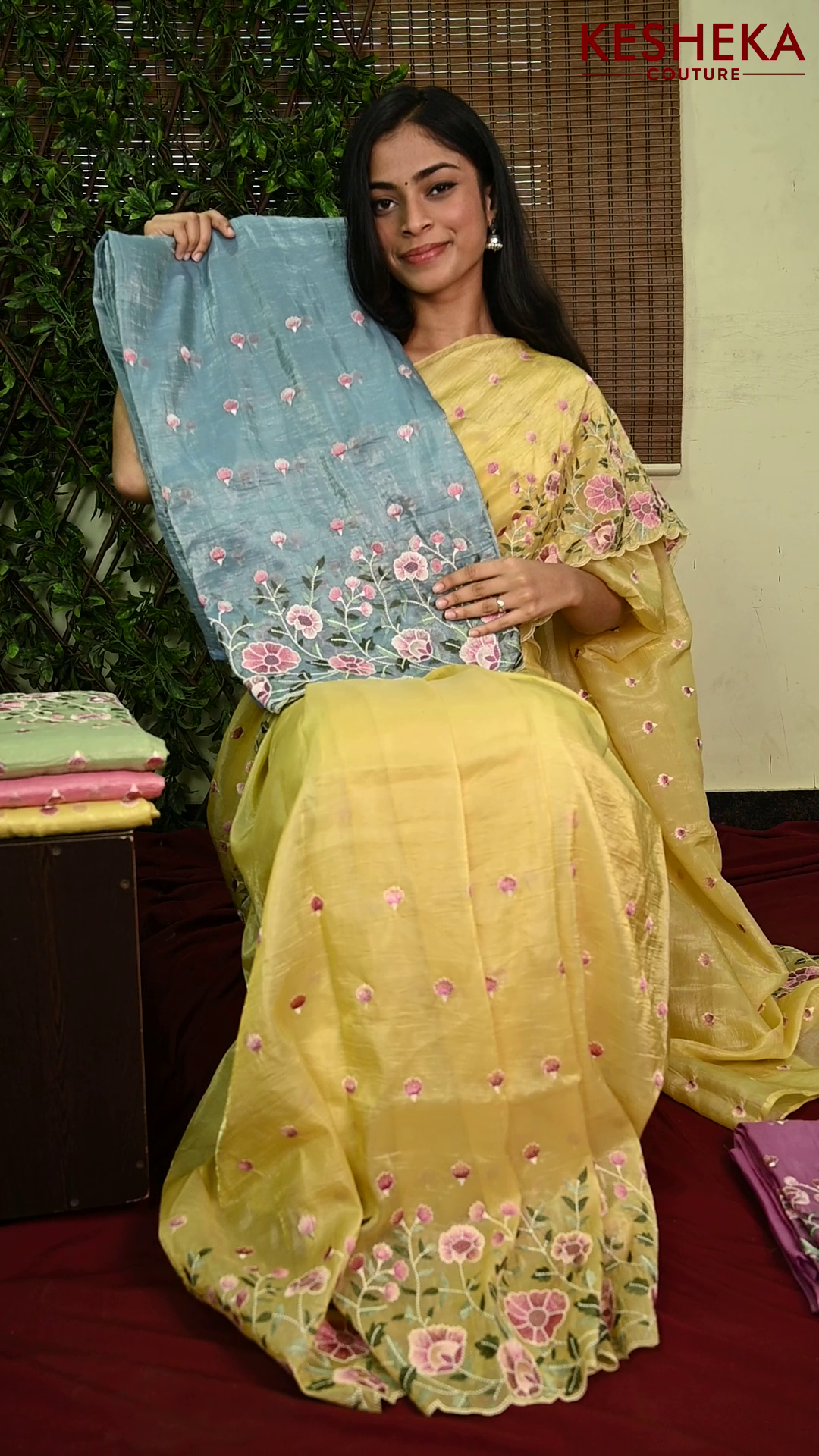 Butter Tissue Sarees