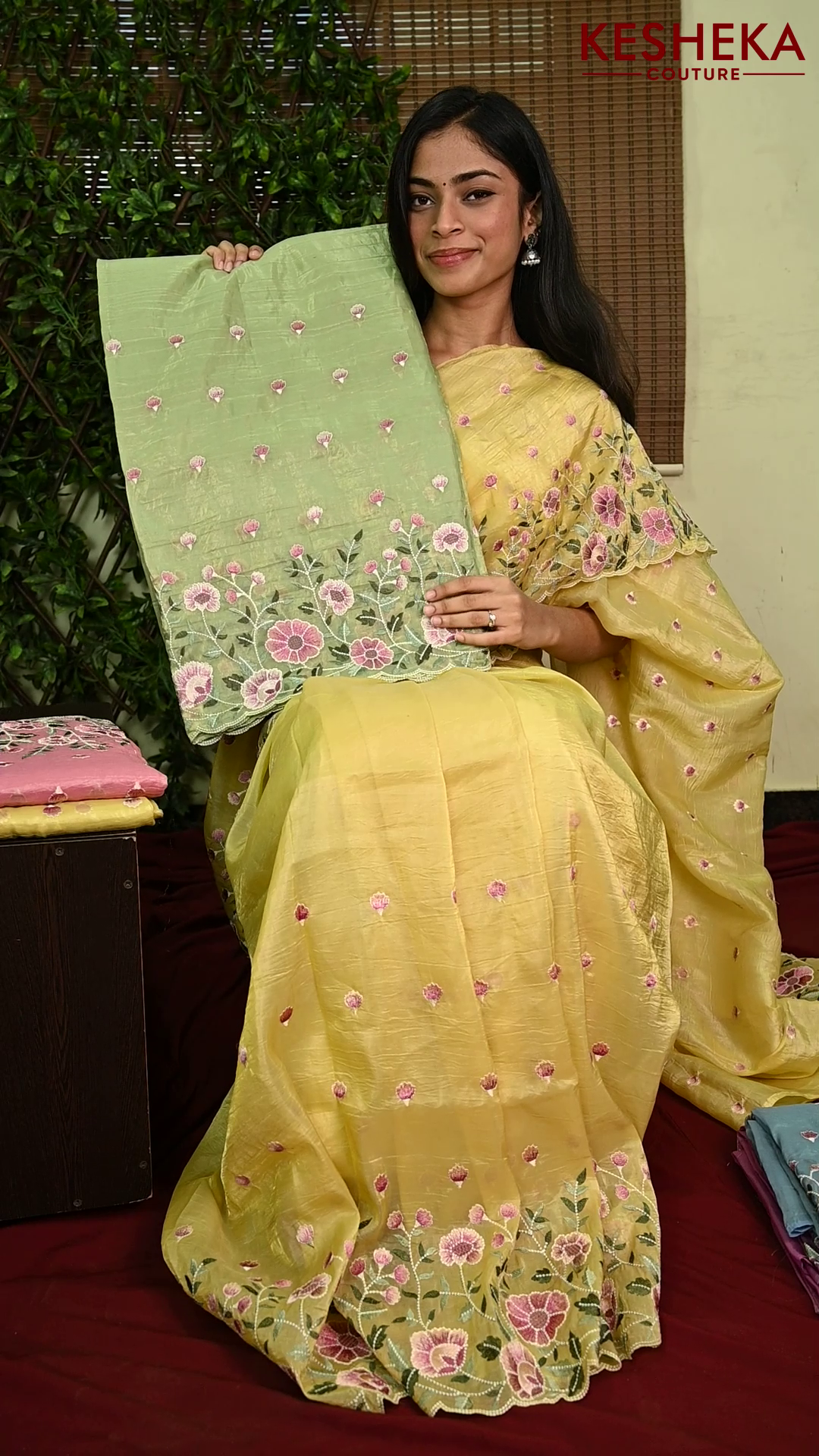 Butter Tissue Sarees