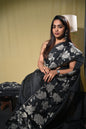 Silk Kota Saree With Applique Work