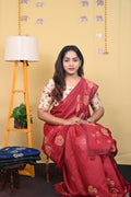 Chanderi Print Saree