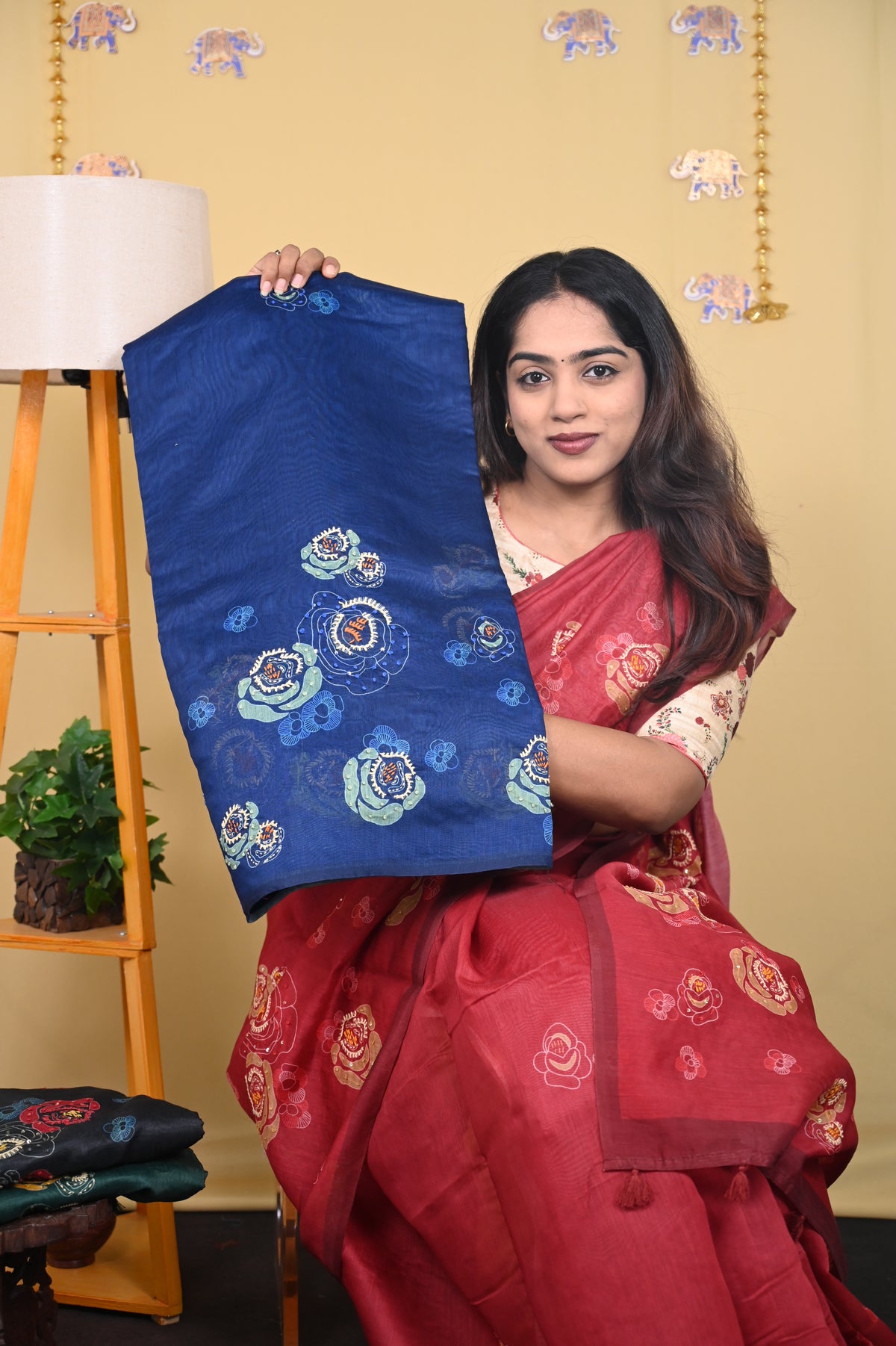 Chanderi Print Saree