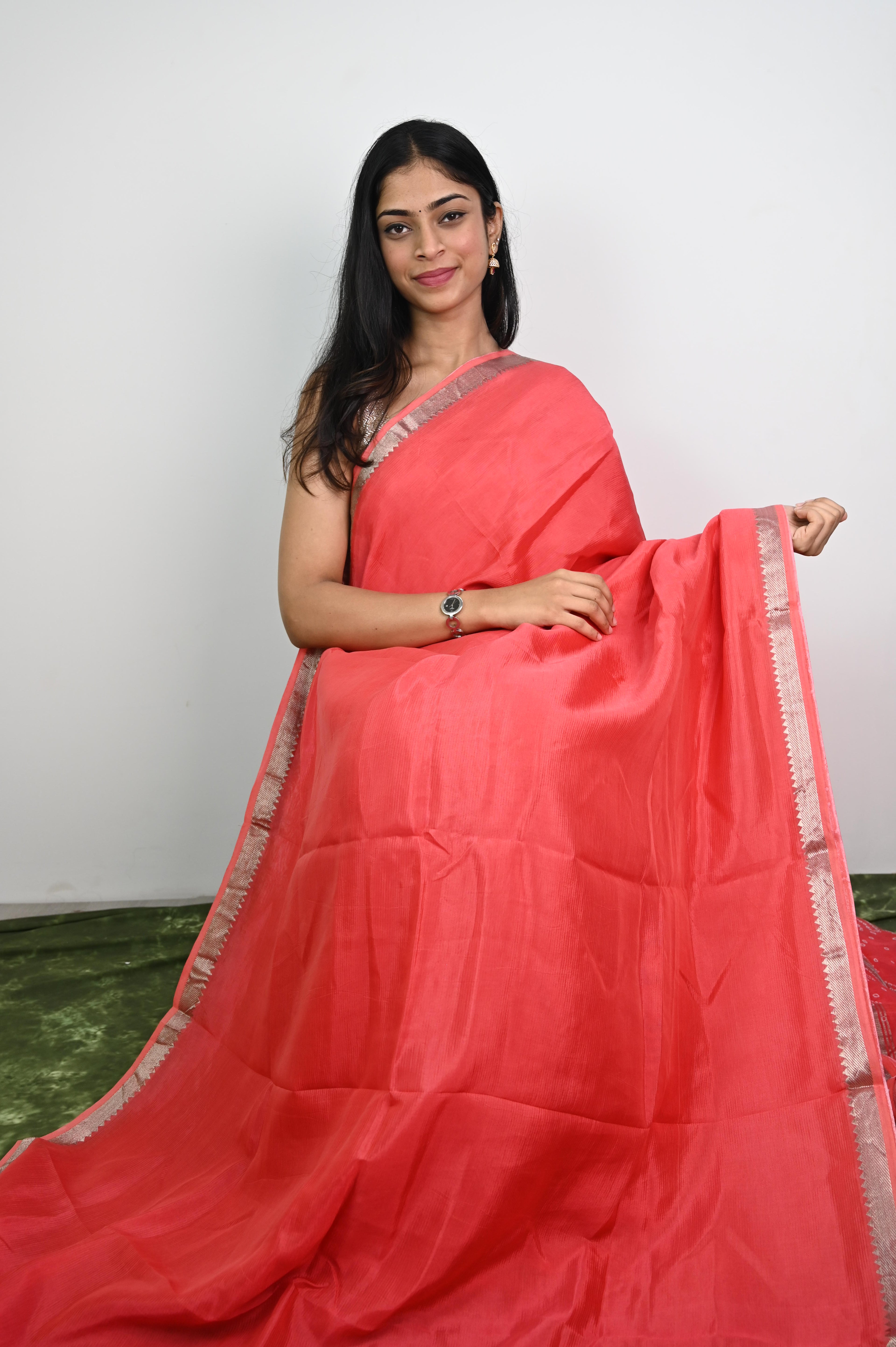 Pure Handloom Mangalagiri Silk Sarees