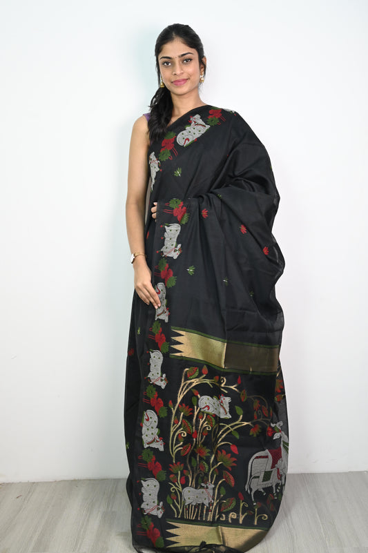 Khadi Jamdani Saree