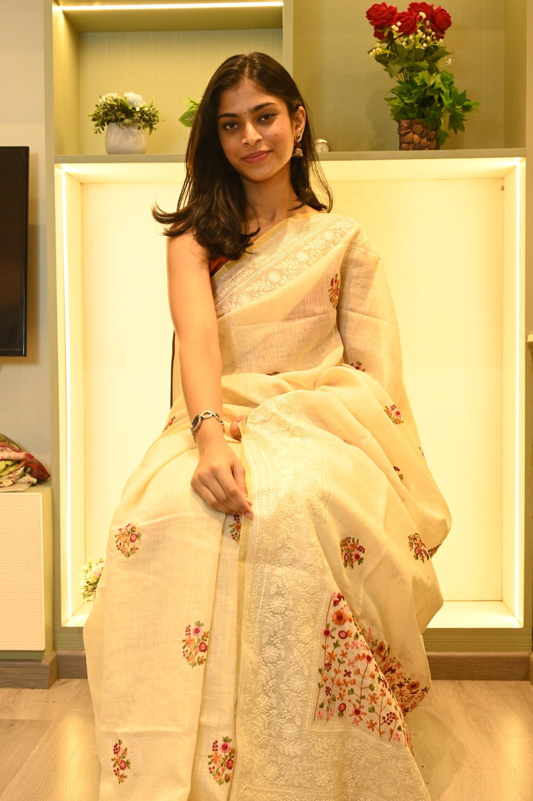 Classic Linen Saree