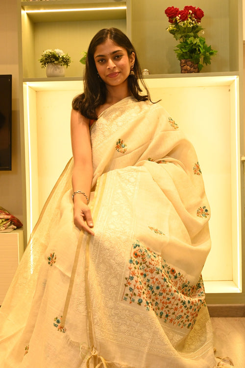 Classic Linen Saree