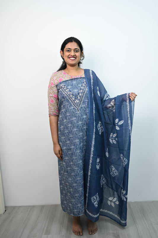 Linen By Linen Salwar Blue
