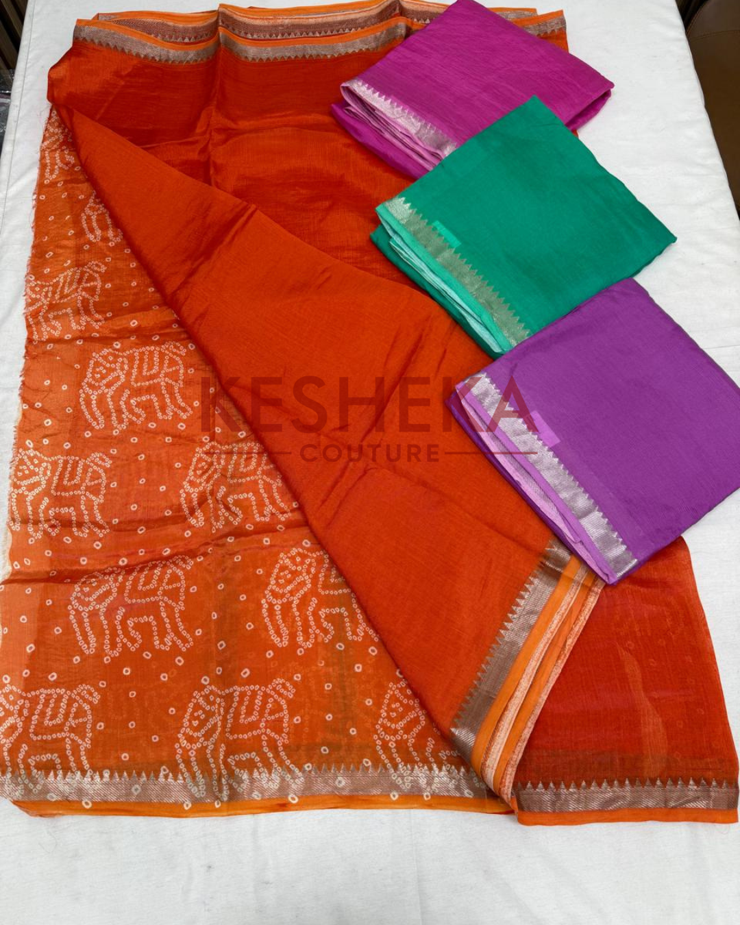 Pure Handloom Mangalagiri Silk Sarees 