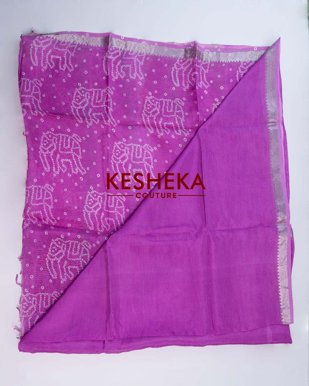Pure Handloom Mangalagiri Silk Sarees Purple