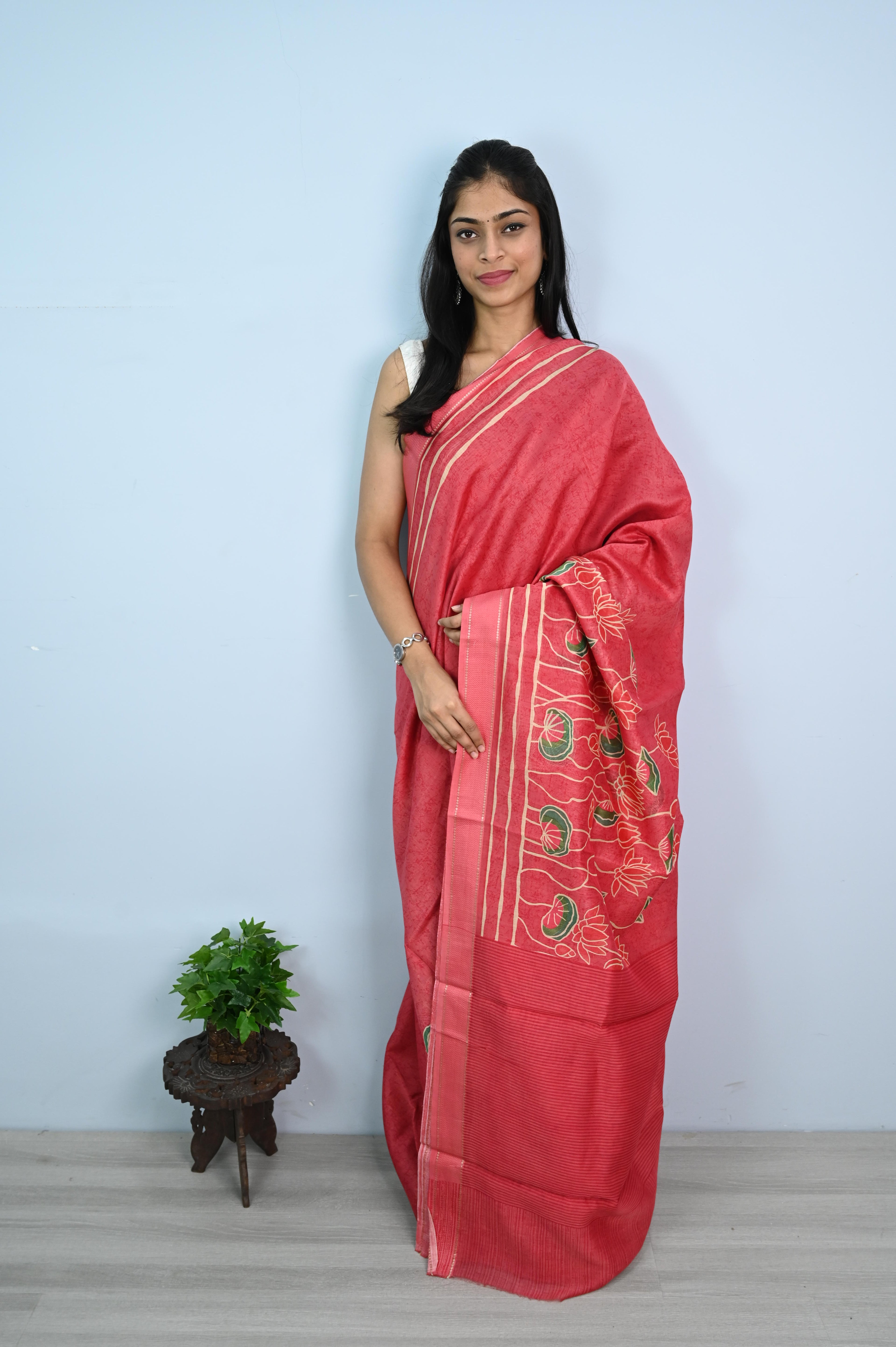 Pure Chanderi Butter Silk Saree