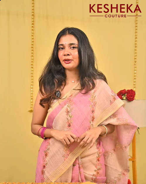 Tissue Linen Saree