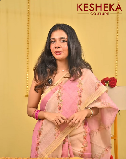 Tissue Linen Saree
